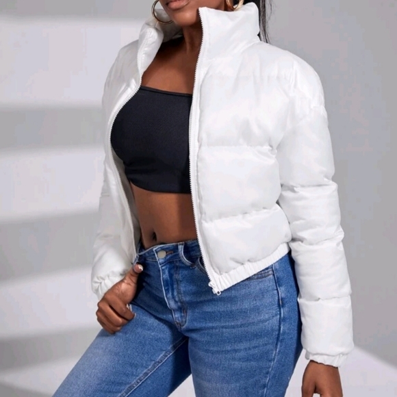 Large White Puffer Jacket - Picture 2 of 4